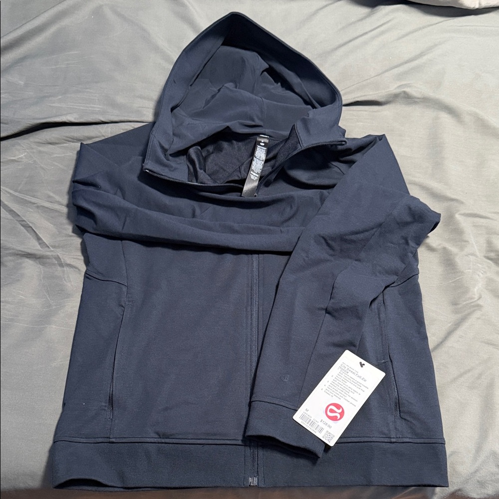 Lululemon Men Black City Sweat Full Zip Hoodie